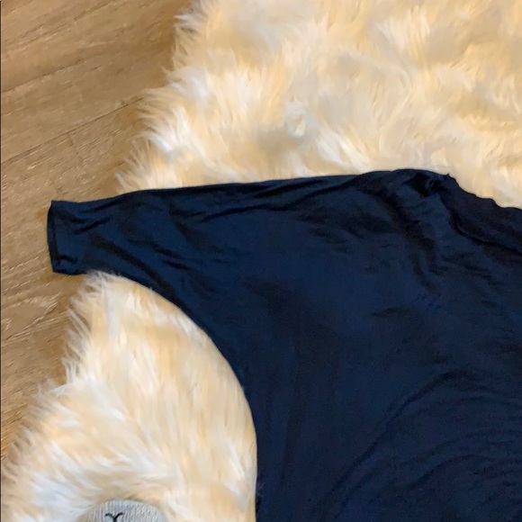 Forever 21 dark blue, longer length shirt. - Picture 4 of 4